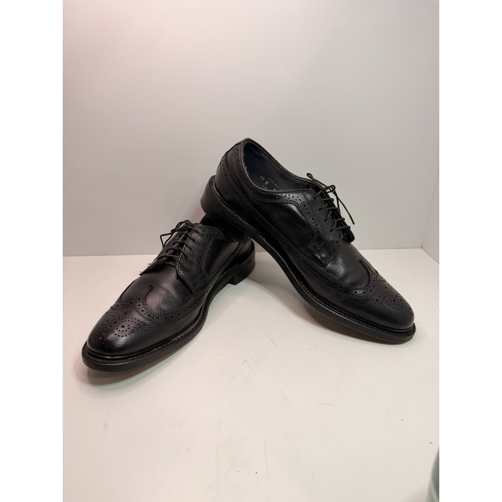 Dexter Black Leather Wingtip Oxfords Men's Size 11B Made in USA Dress Shoes
